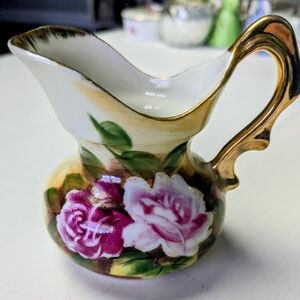 Enesco Made In Japan Floral Porcelain Creamer